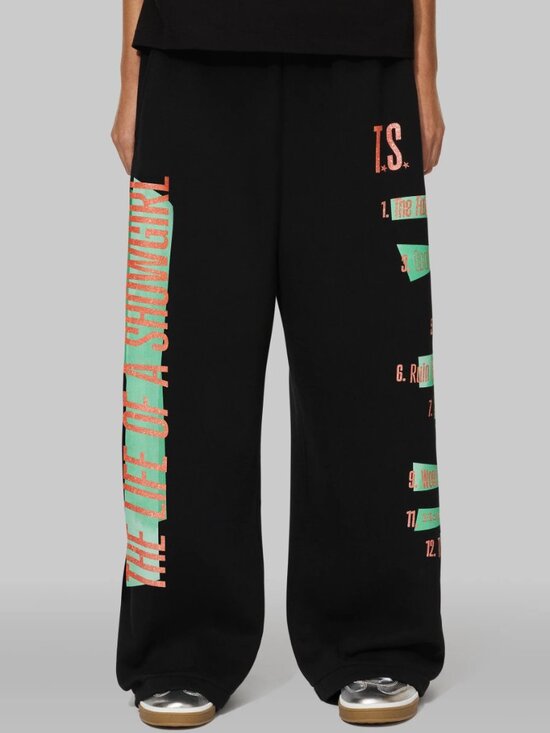 Taylor Swift Pants - The Life of a Showgirl Tracklist Black Sweatpants Like New Size Large
